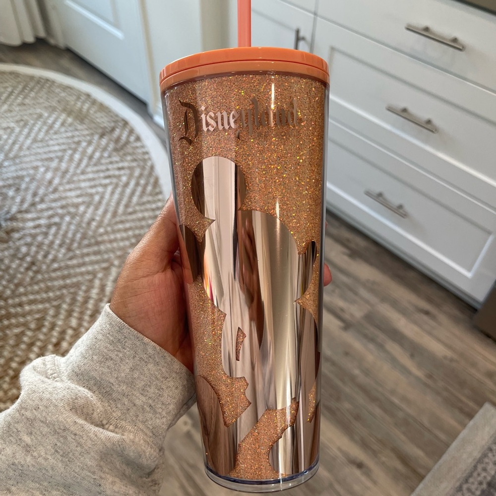 Starbucks Disney Glitter Tumbler with Straw